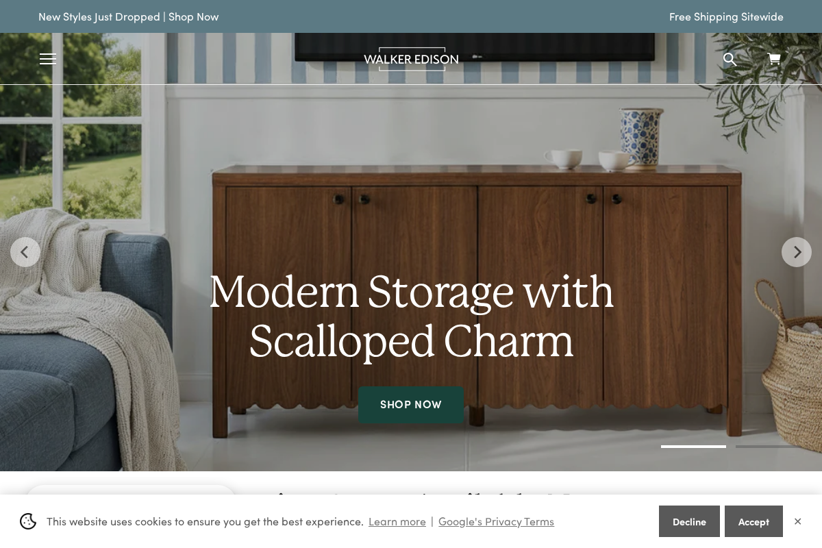 walkeredison.com homepage screenshot