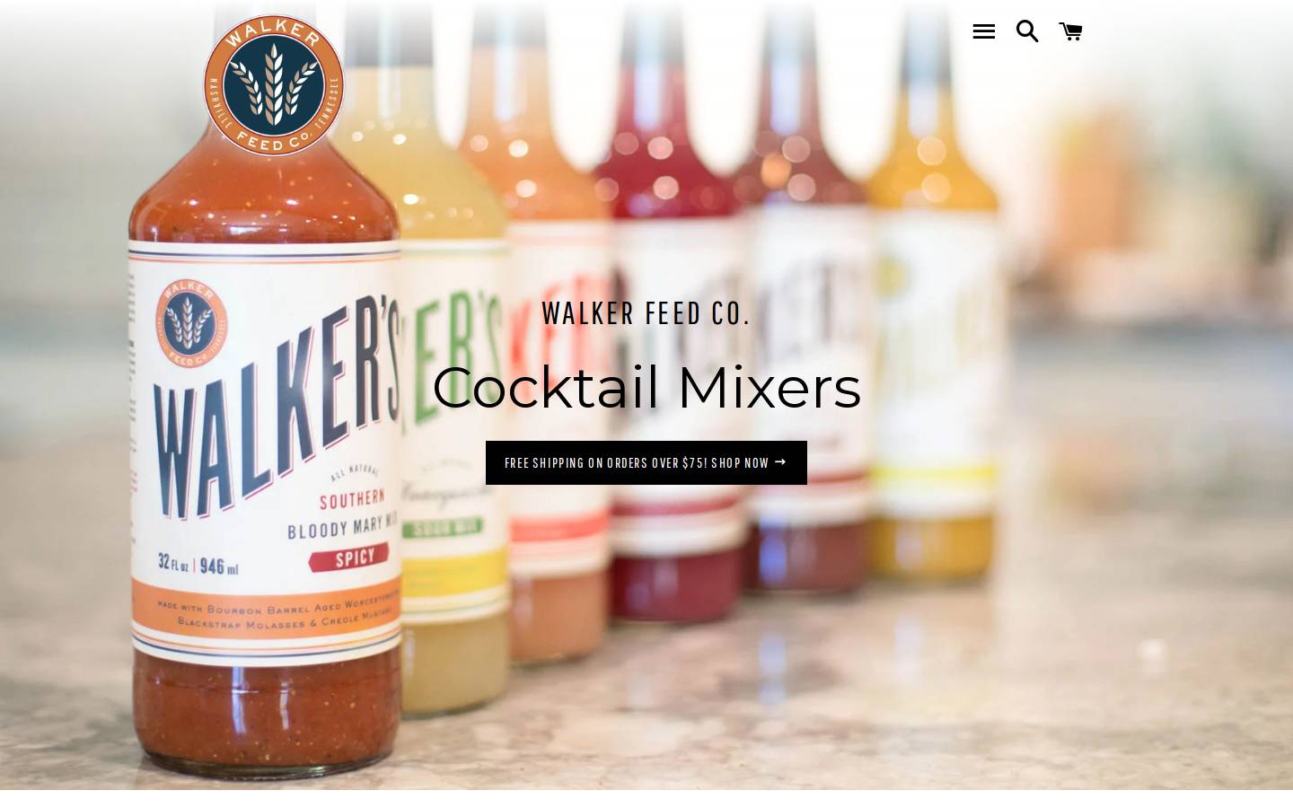 walkerfeedco.com homepage screenshot