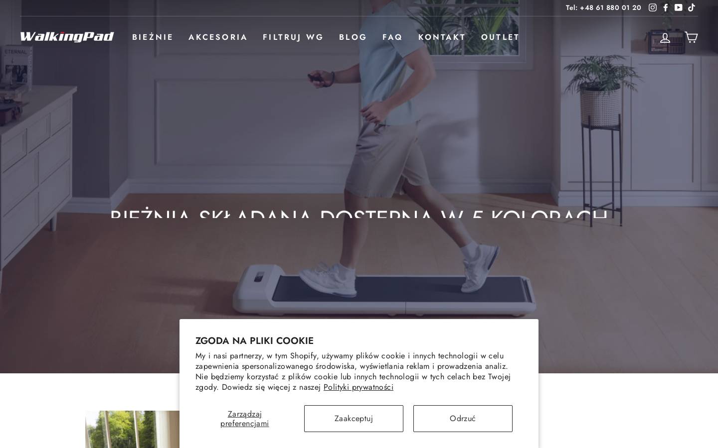 WalkingPad homepage screenshot