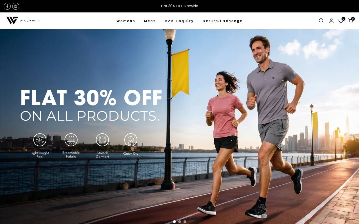 walknit.com homepage screenshot