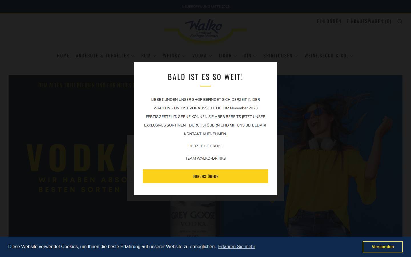 walko-drinks.de homepage screenshot