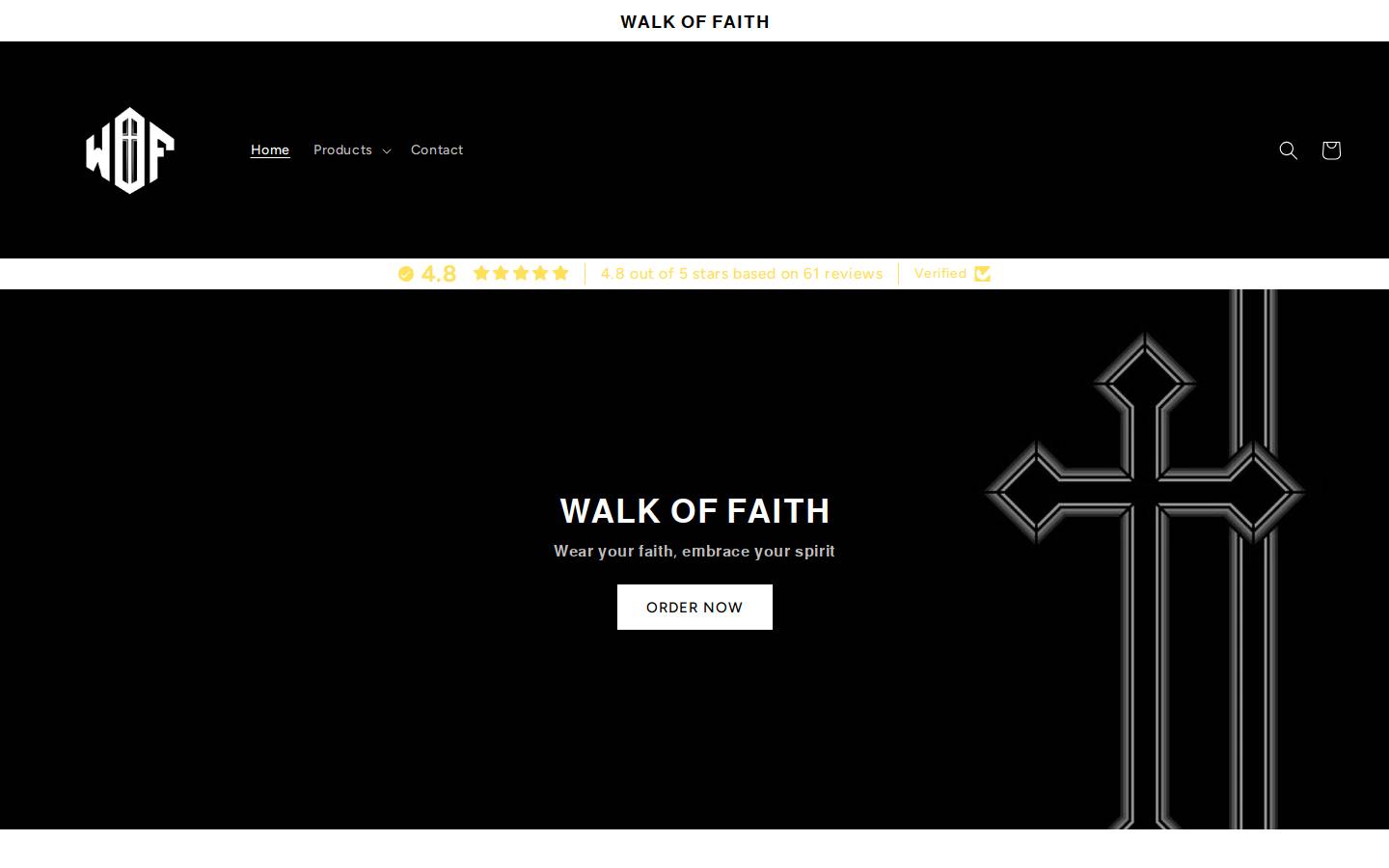 walkoffaith.online homepage screenshot