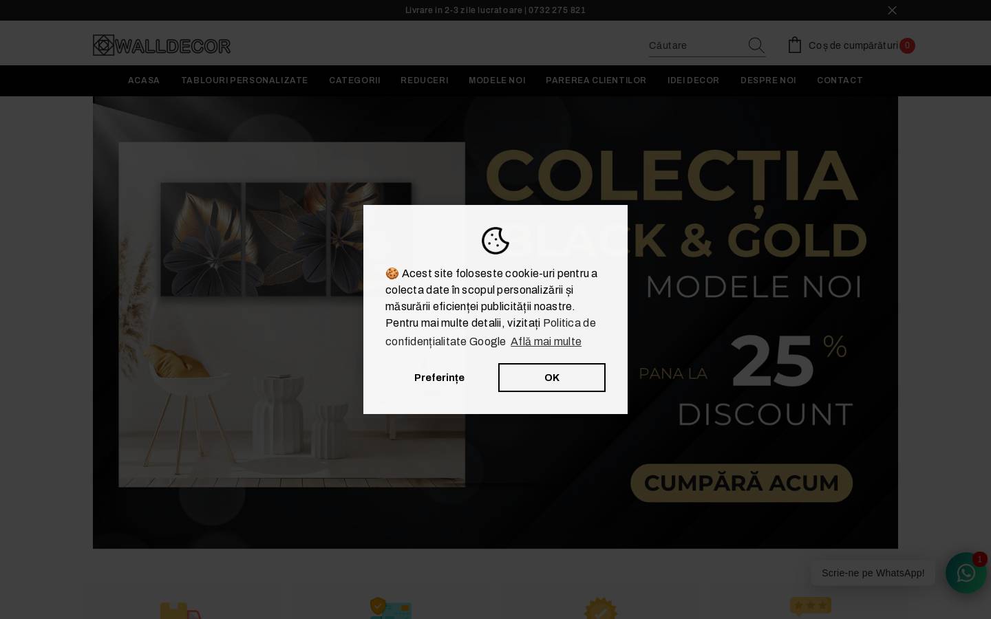 walldecor.ro homepage screenshot