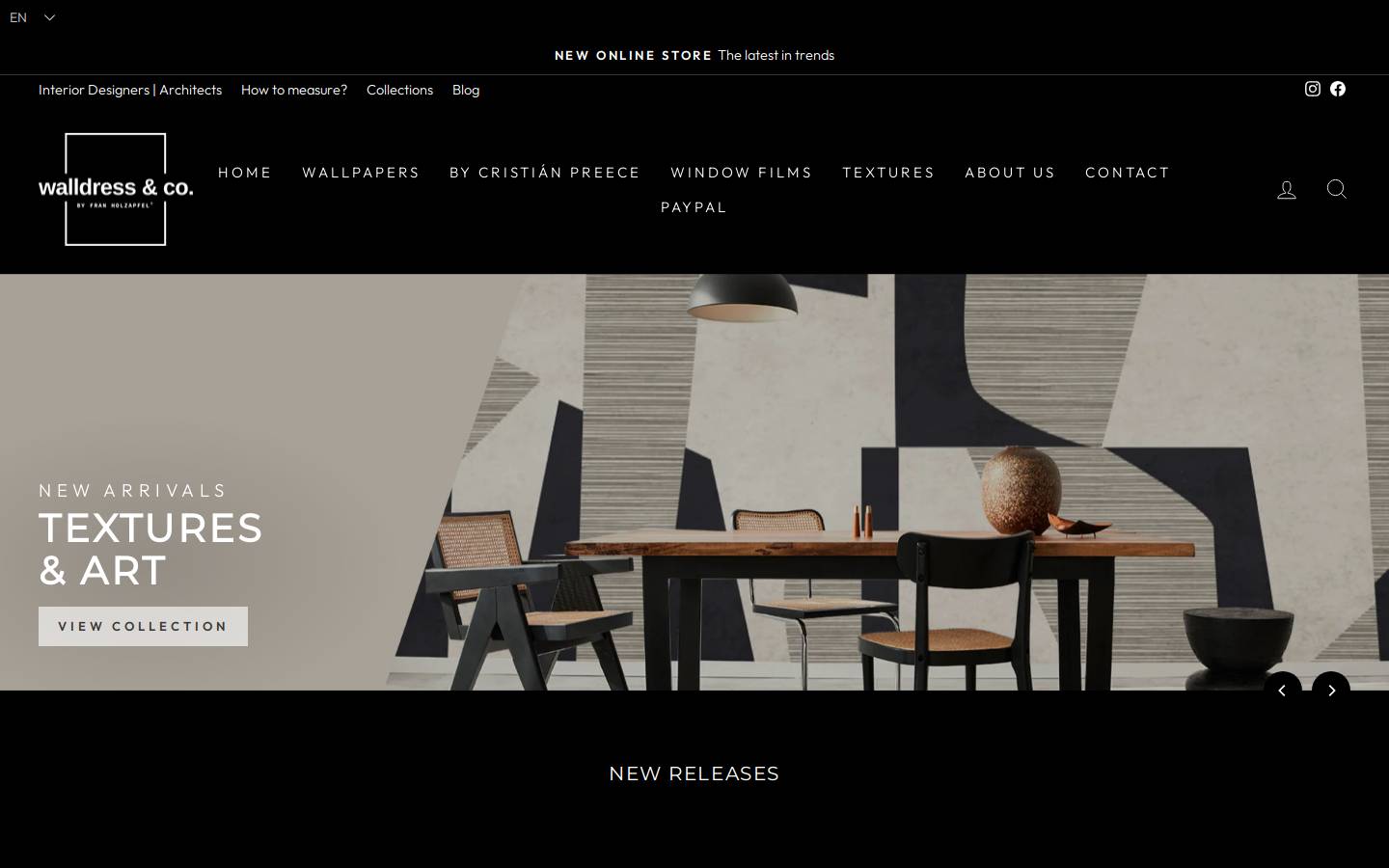 walldressandco.com homepage screenshot