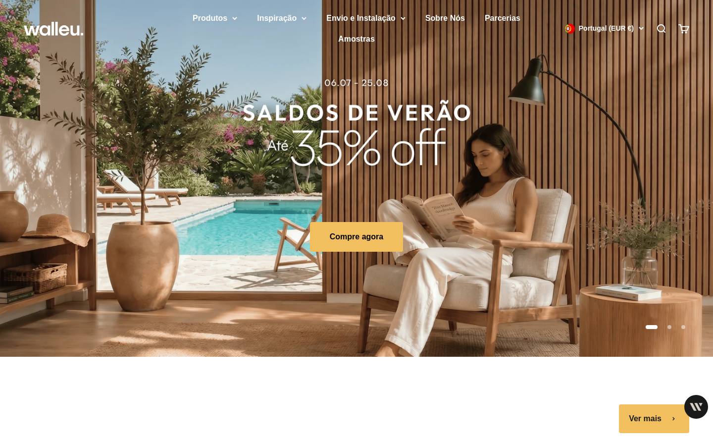 Walleu homepage screenshot