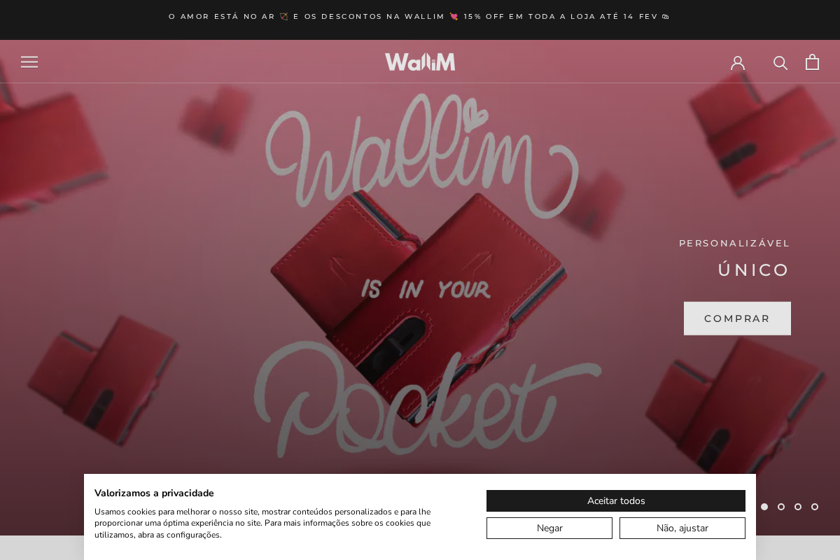 Wallim homepage screenshot