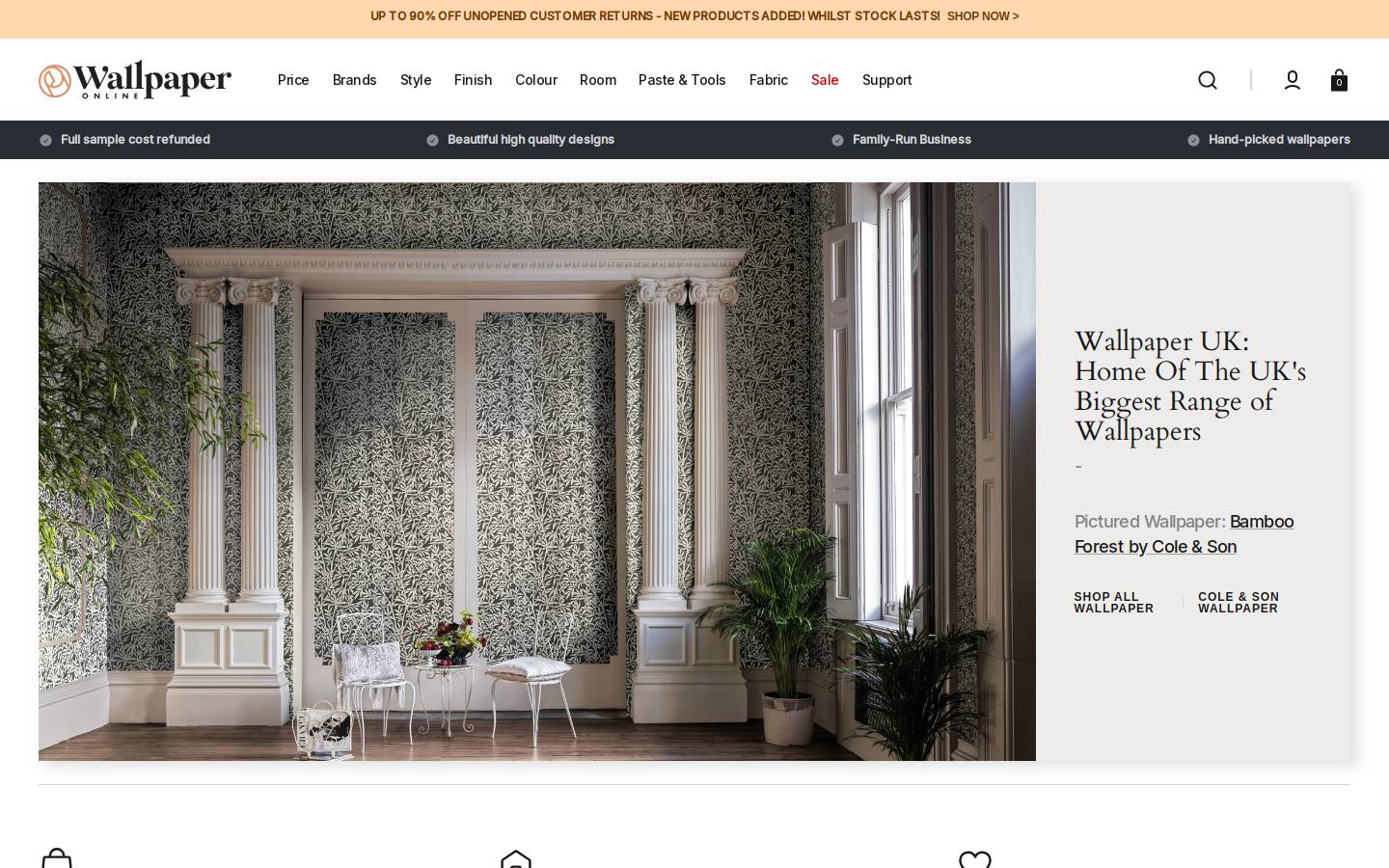 Wallpaper Online homepage screenshot