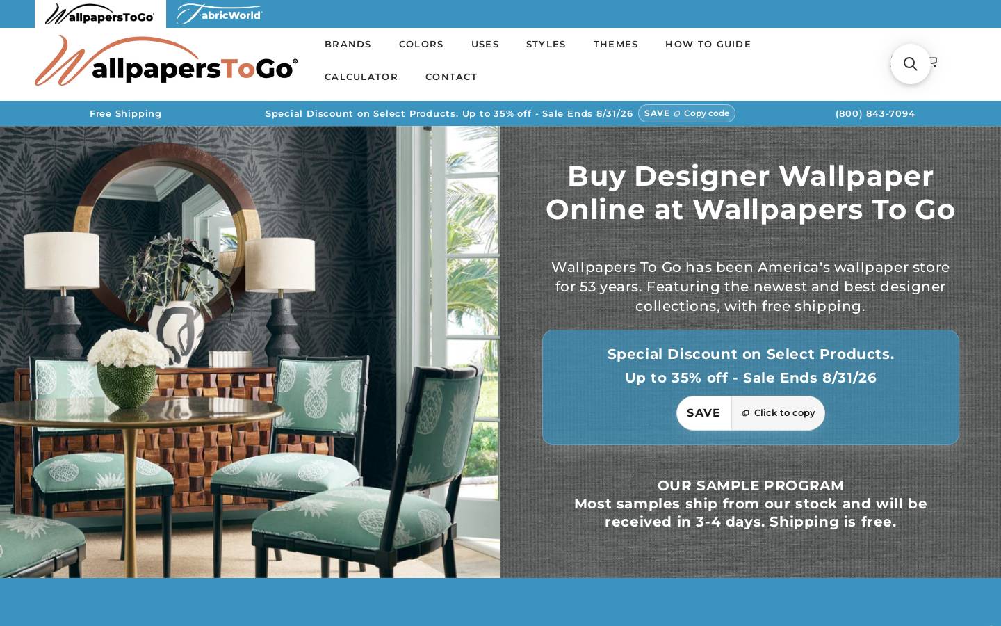 Wallpapers To Go homepage screenshot