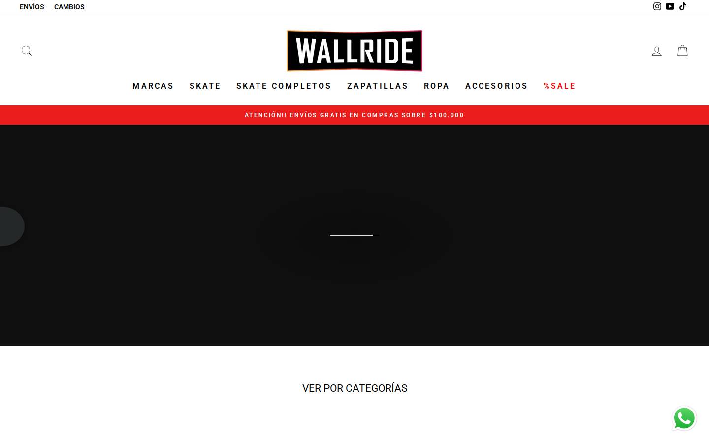wallride.cl homepage screenshot
