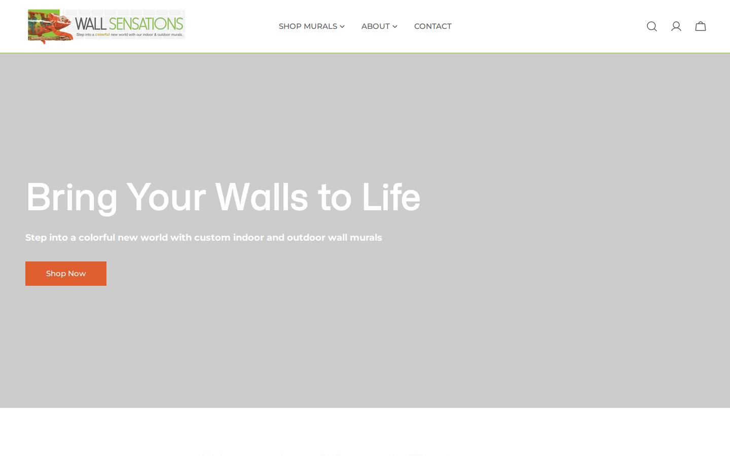 wallsensations.com homepage screenshot