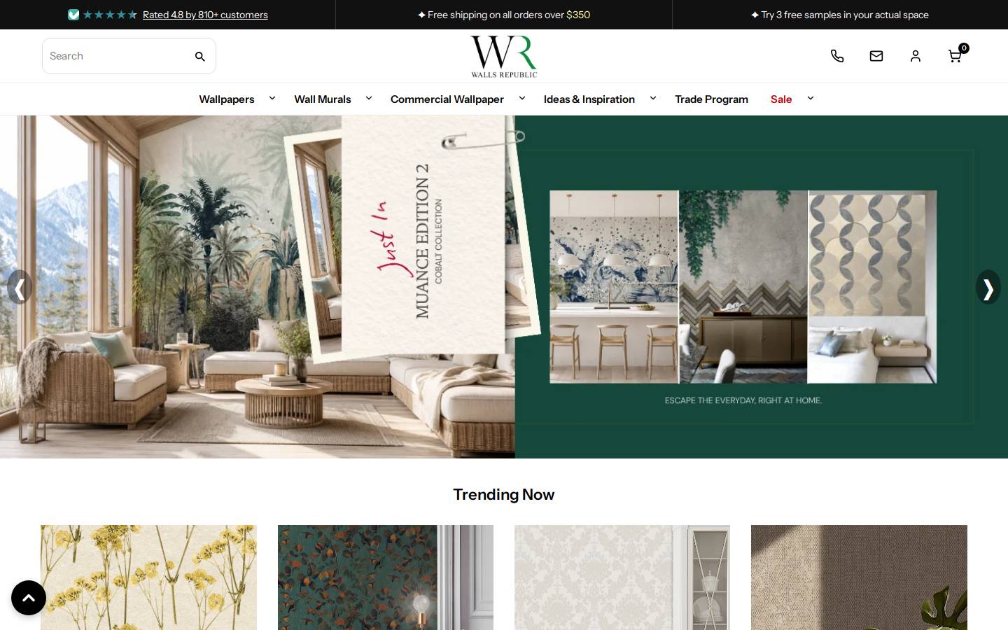 Walls Republic homepage screenshot