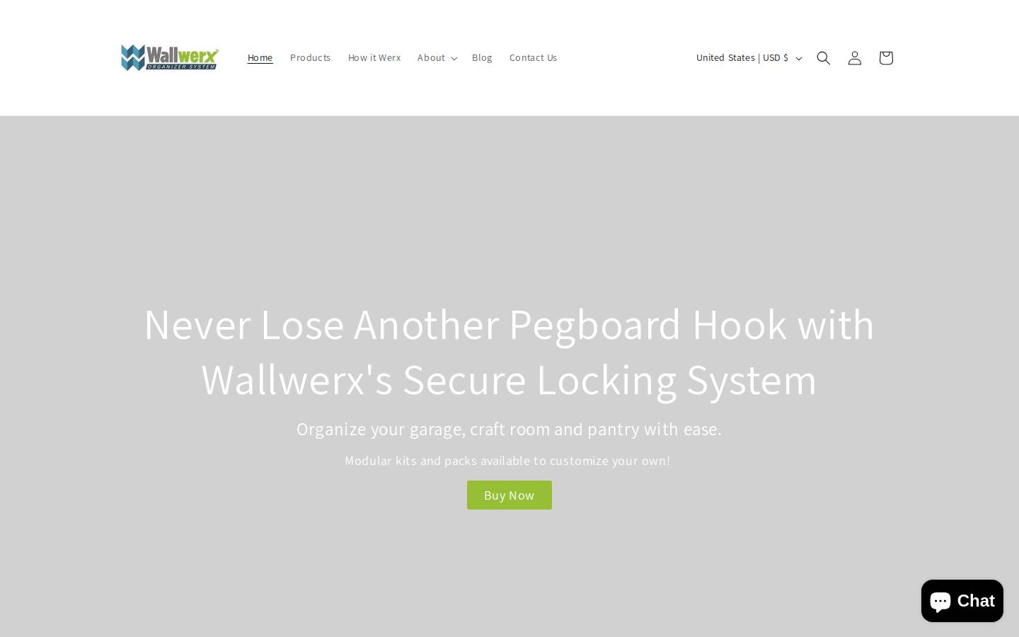 wallwerx.com homepage screenshot