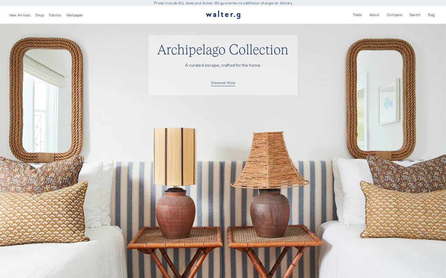 walter-g.com homepage screenshot