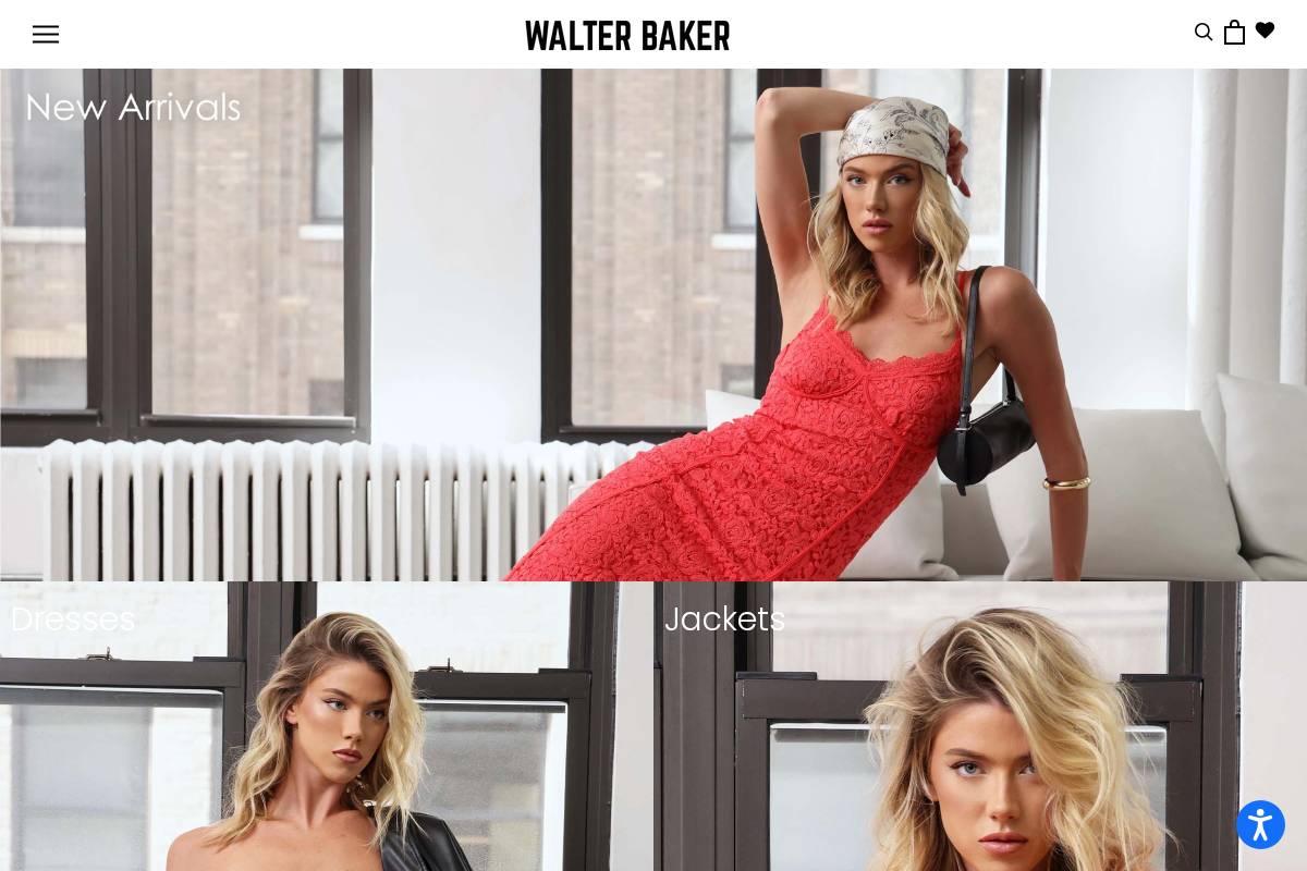 walterbaker.com homepage screenshot