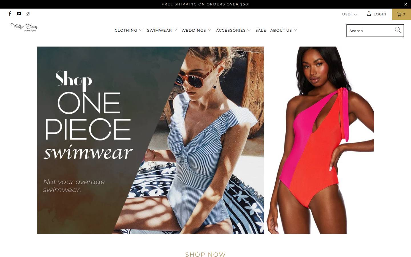 waltergreenboutique.com homepage screenshot