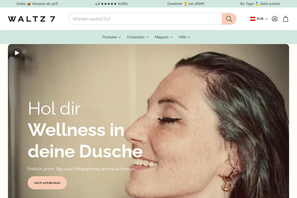 WALTZ 7 homepage screenshot