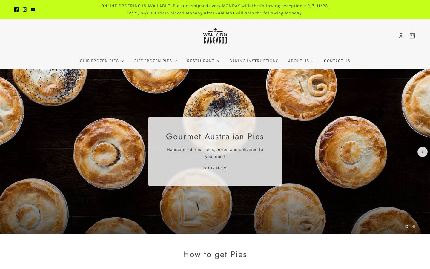 waltzingkangaroo.com homepage screenshot