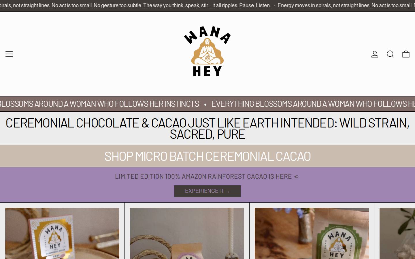 wanahey.com homepage screenshot