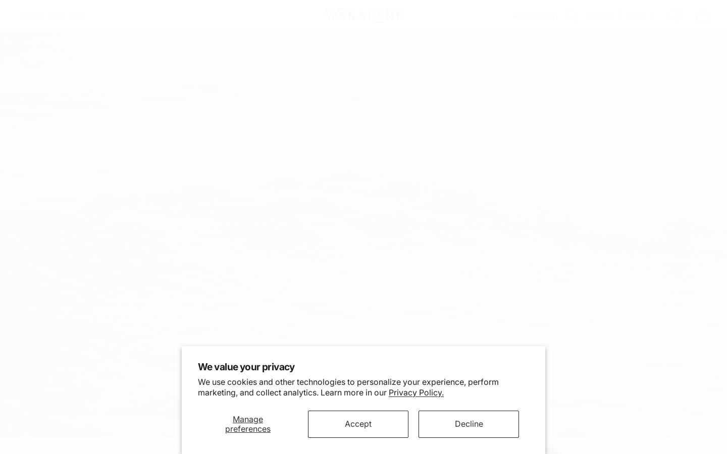 wanakomeclothing.com homepage screenshot