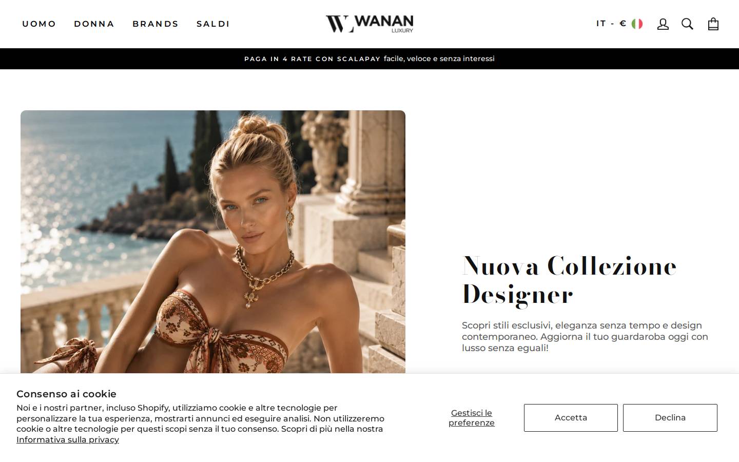 Wanan homepage screenshot