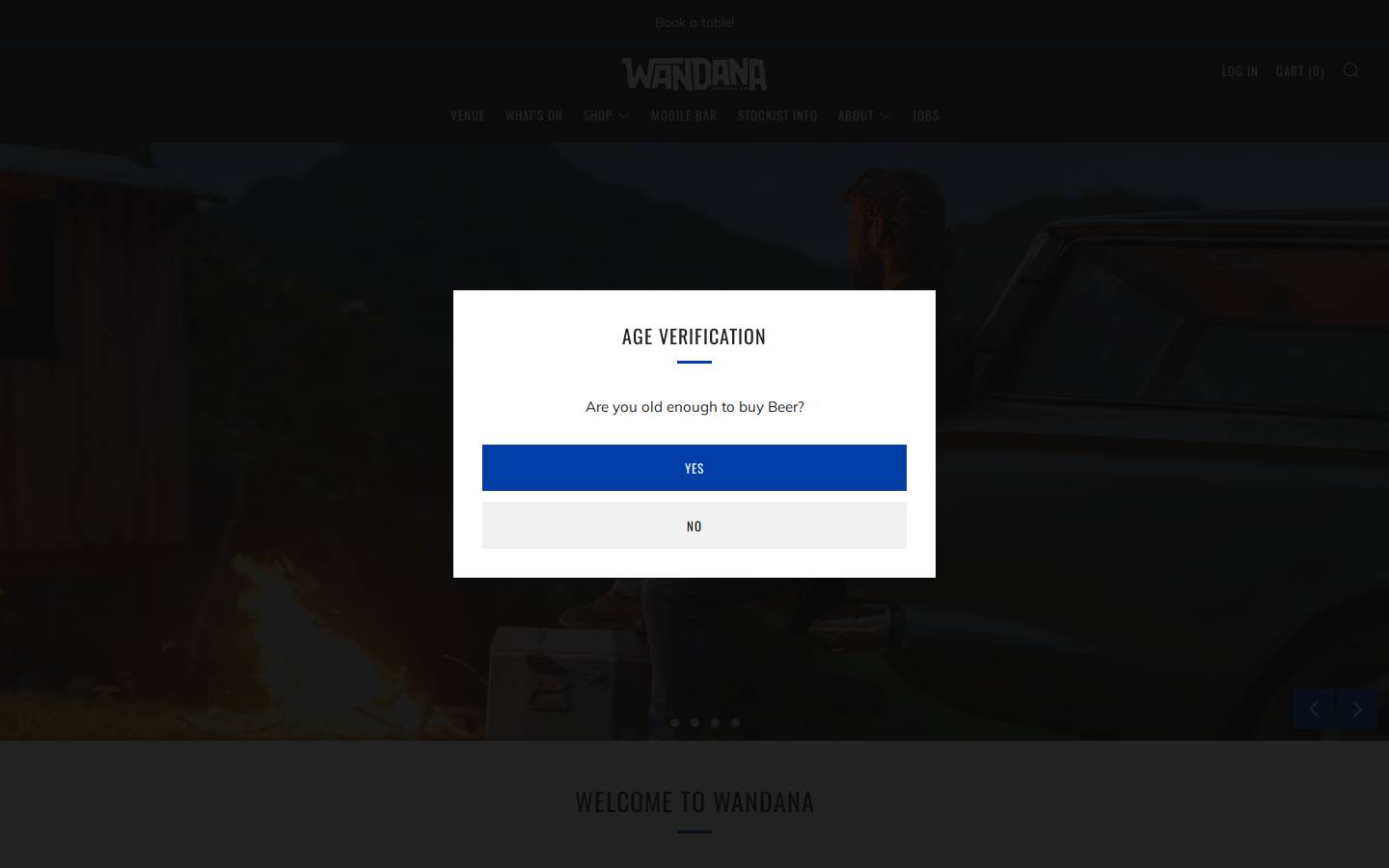 wandanabrewingco.com.au homepage screenshot