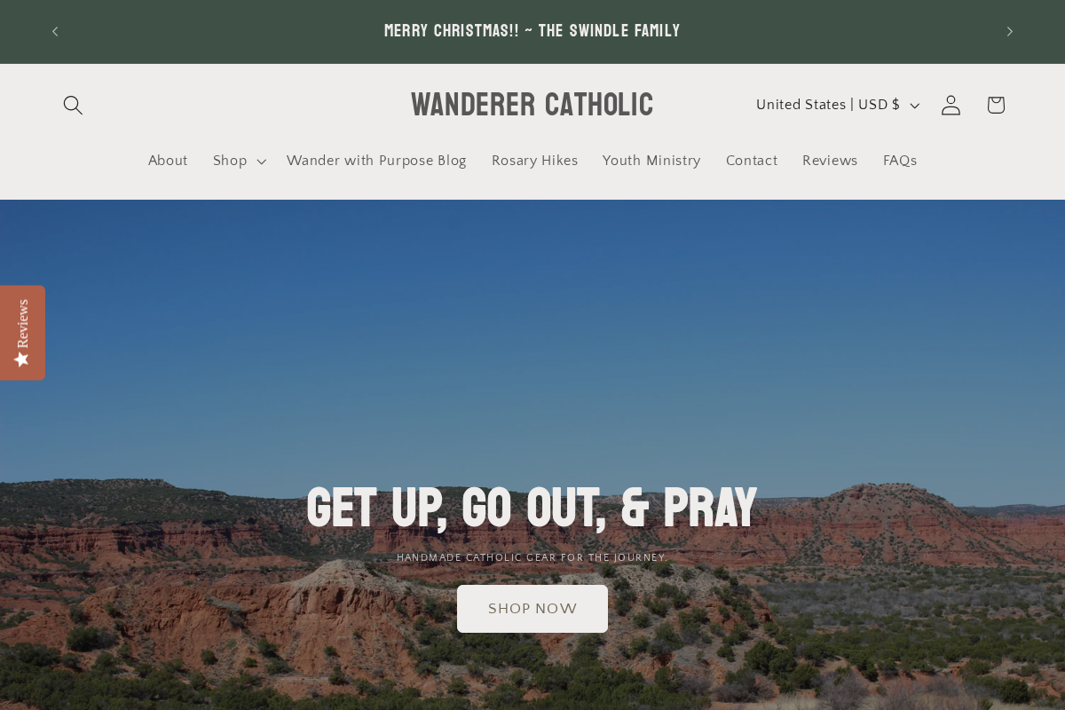 Wanderer Catholic homepage screenshot