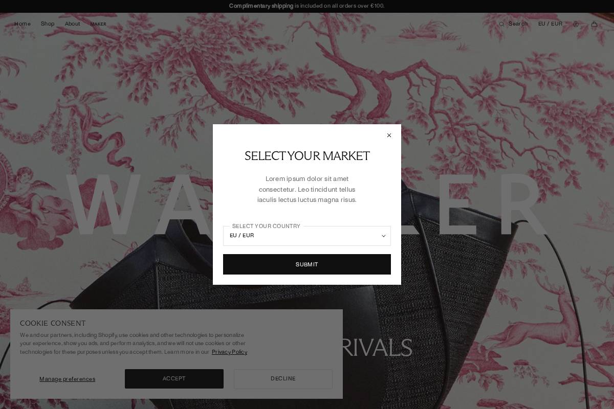WANDLER homepage screenshot