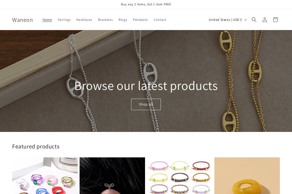 waneon.com homepage screenshot