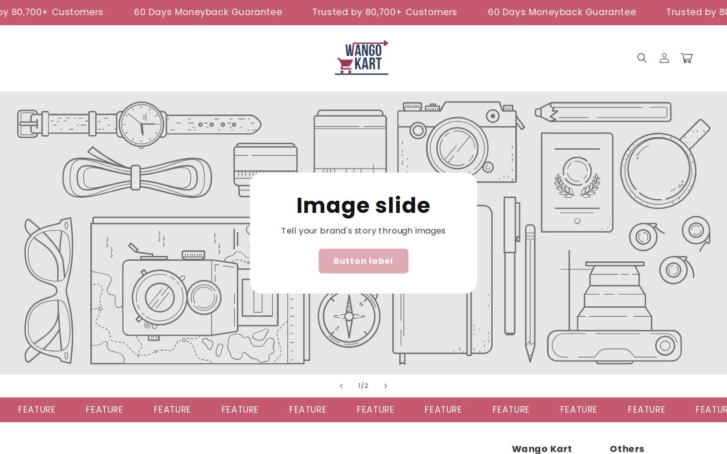 wangokart.com homepage screenshot