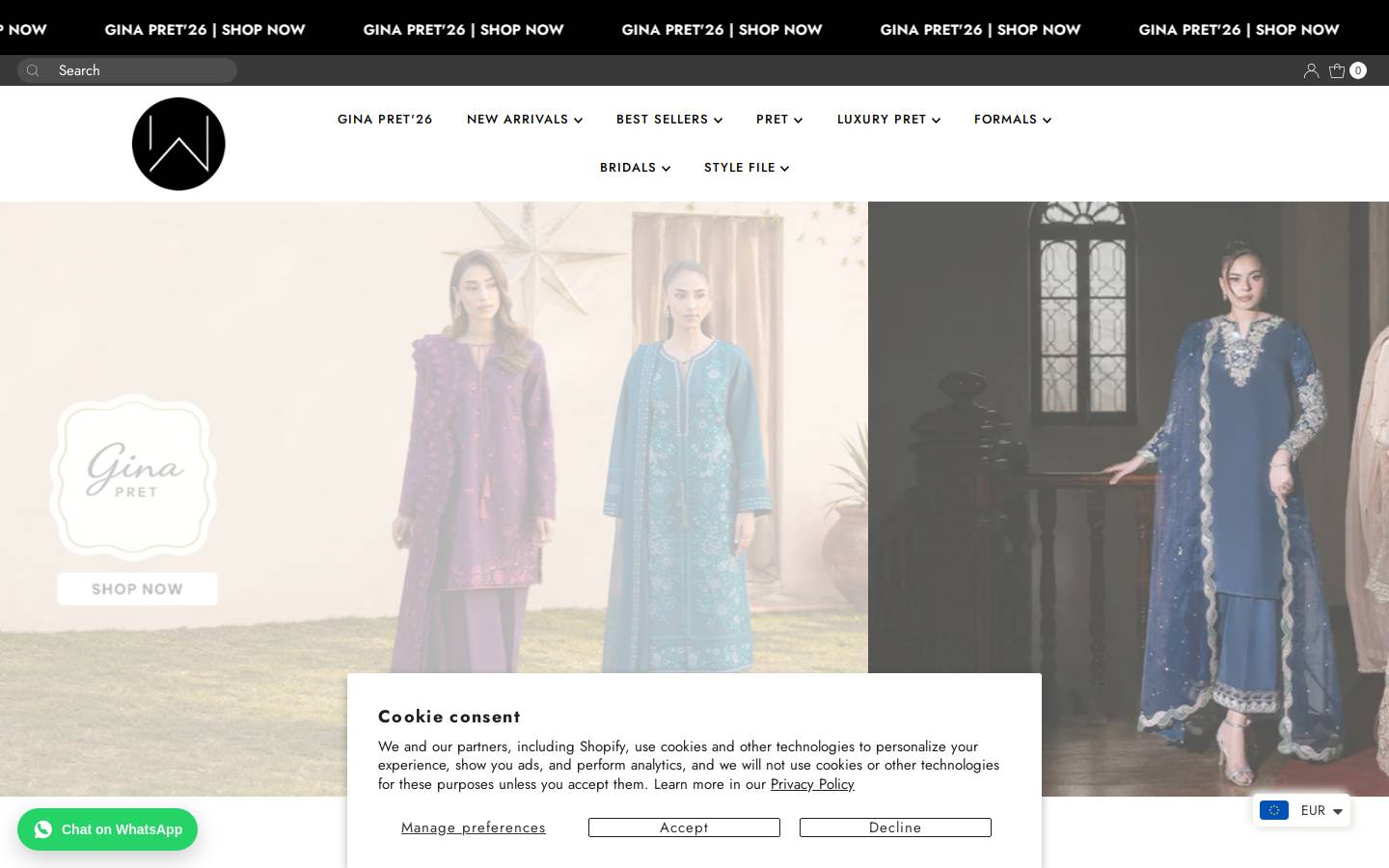 waniyabymehrazam.com homepage screenshot