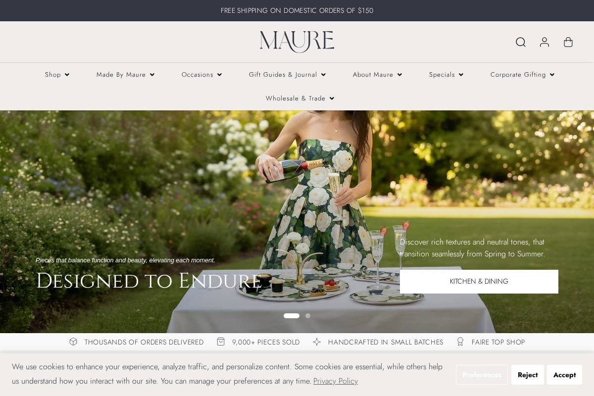 Wantmaure homepage screenshot