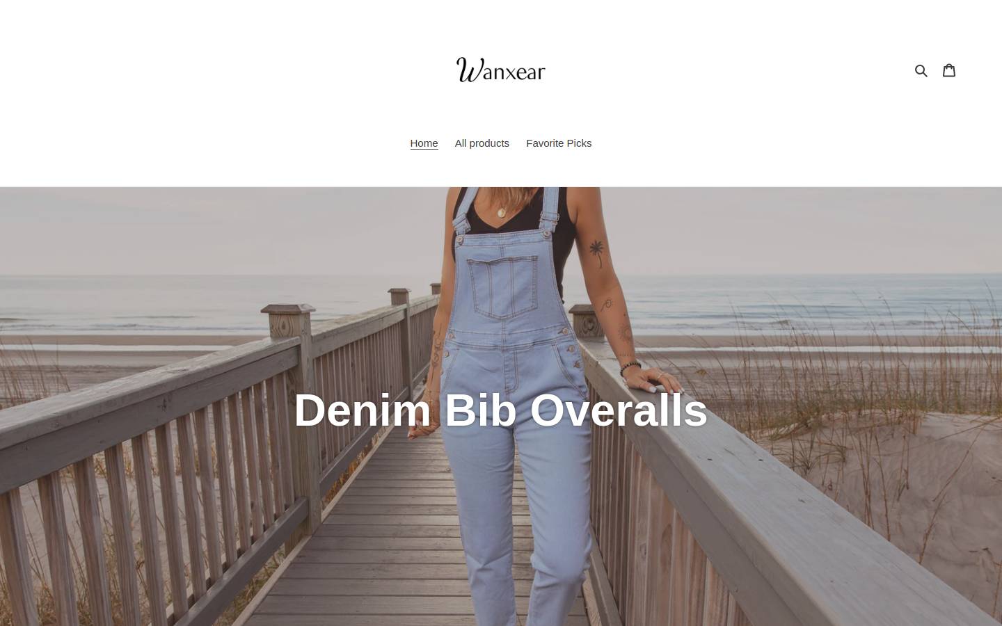 wanxear.com homepage screenshot