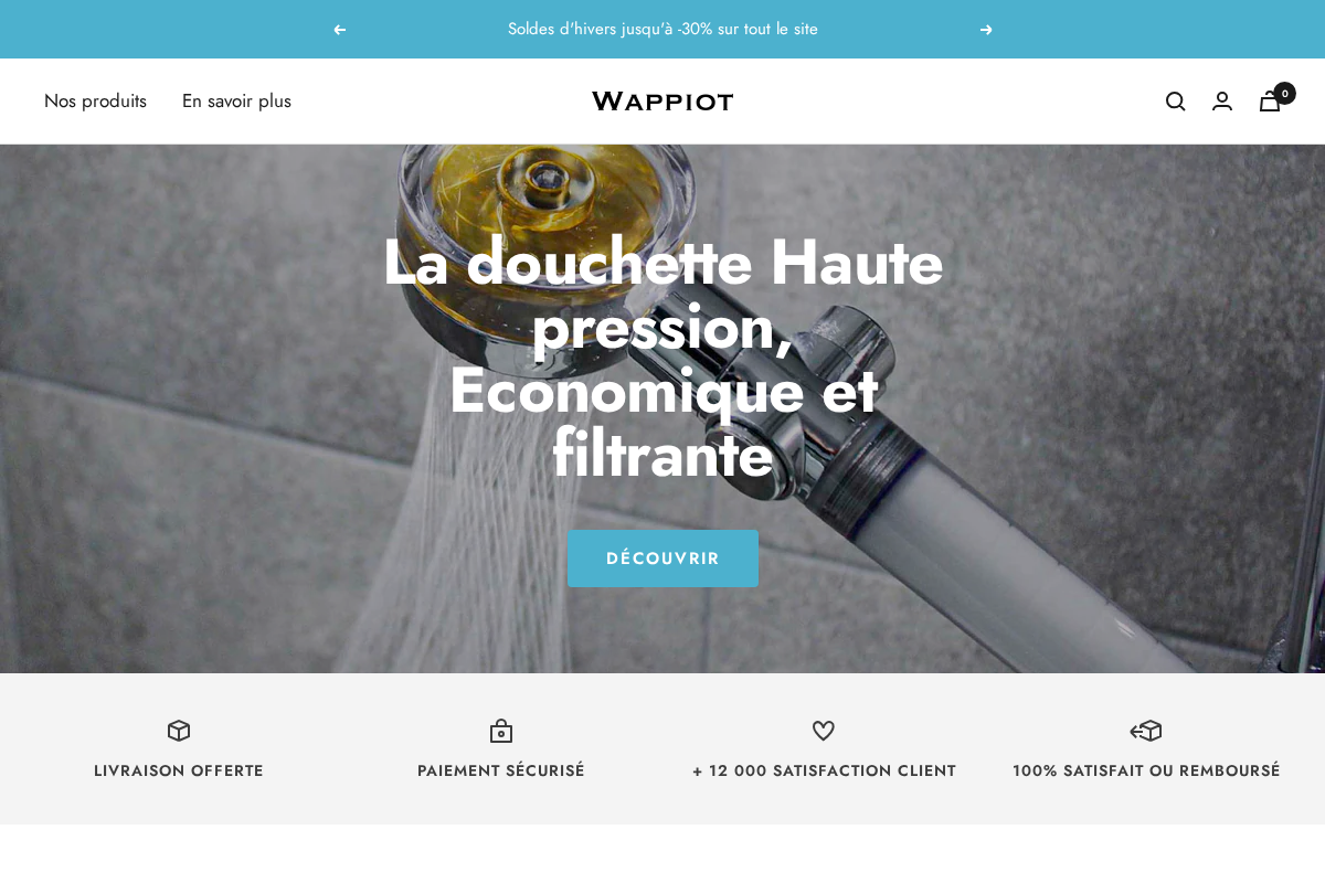 Wappiot France homepage screenshot