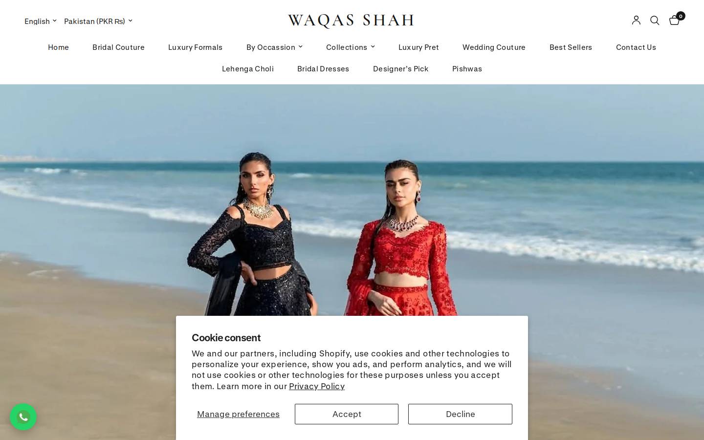 waqasshahofficial.com homepage screenshot