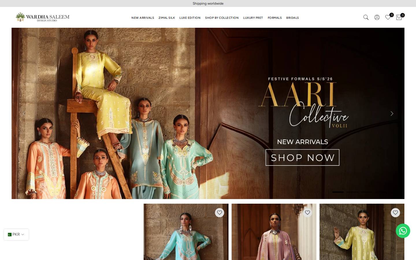 wardhasaleem.com homepage screenshot