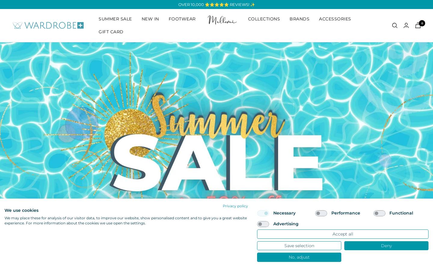 wardrobeplus.com homepage screenshot