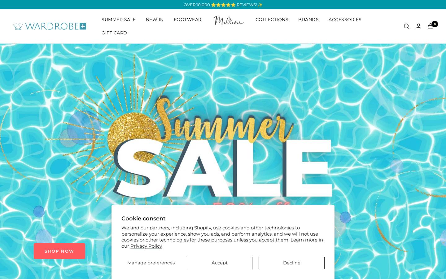 Wardrobeplus homepage screenshot
