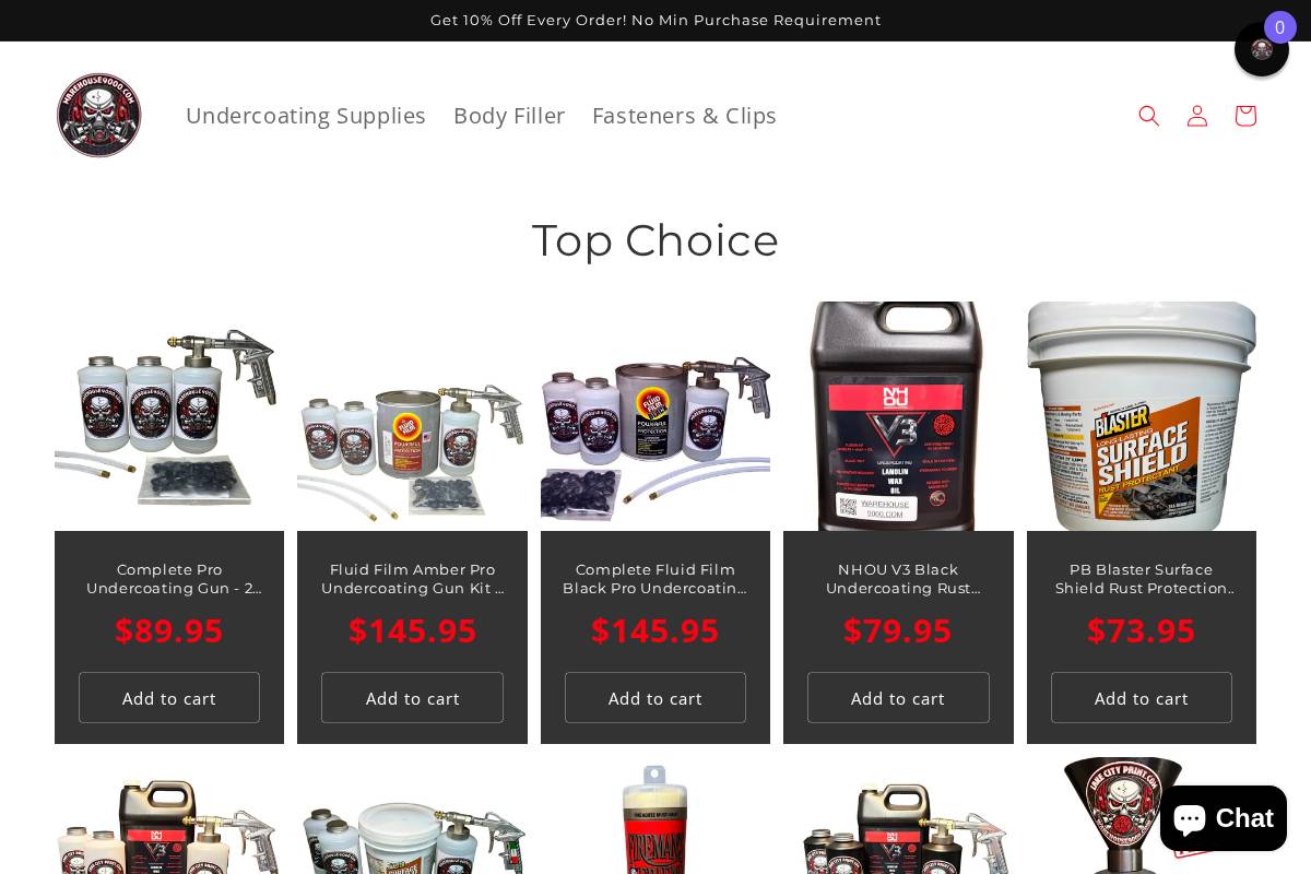 warehouse9000.com homepage screenshot