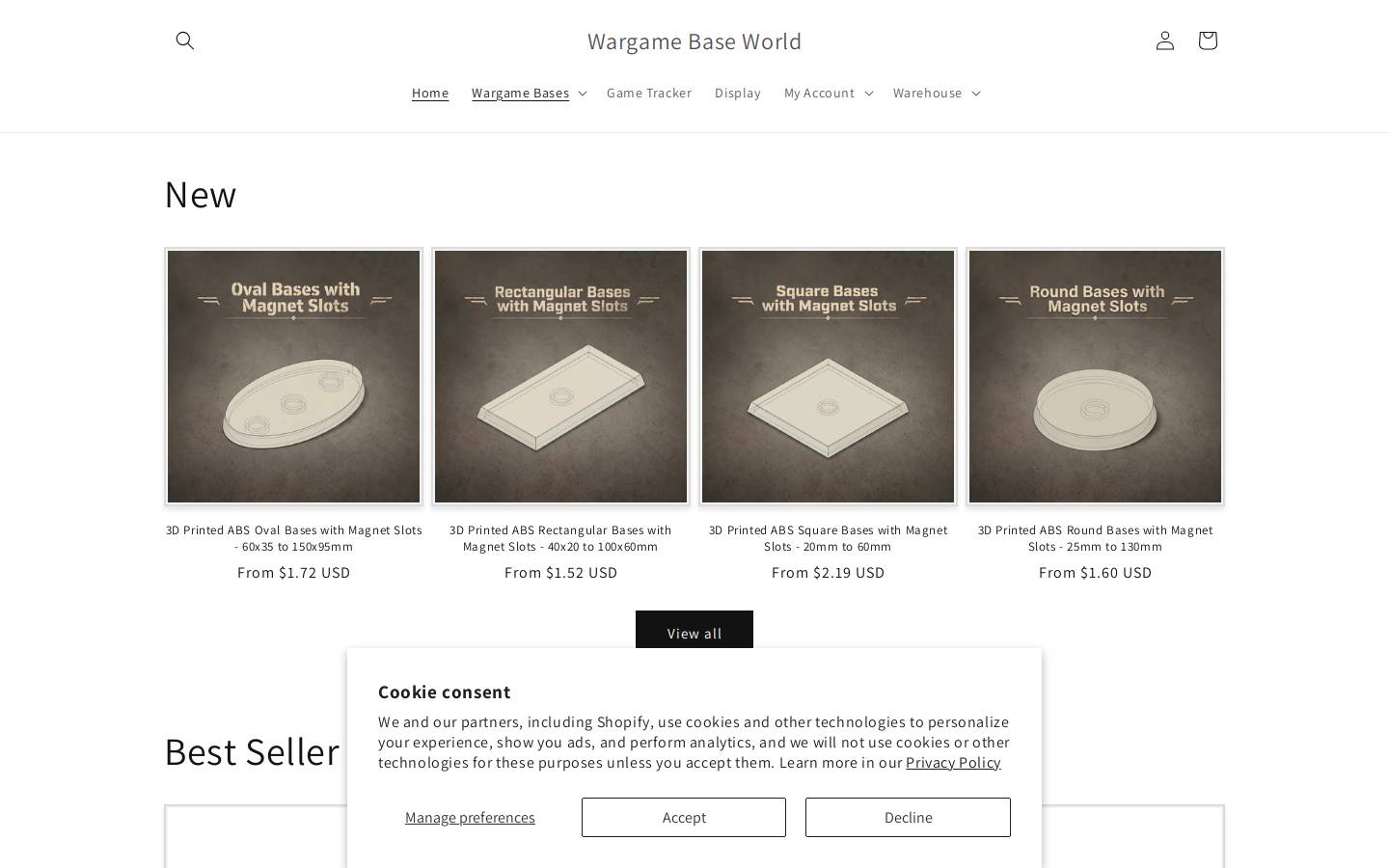 wargamebaseworld.com homepage screenshot