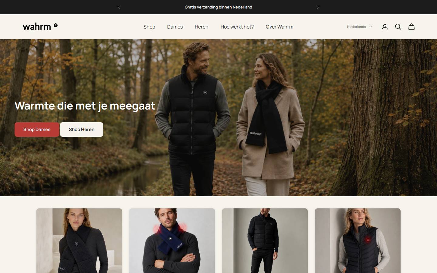 warhm.nl homepage screenshot