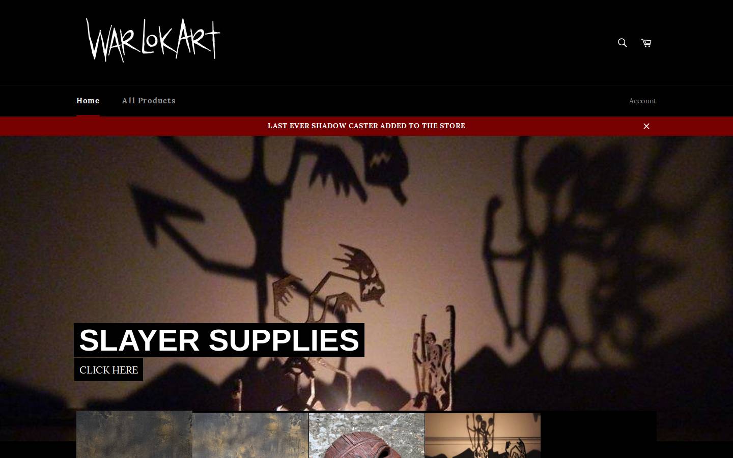 warlokart.com homepage screenshot
