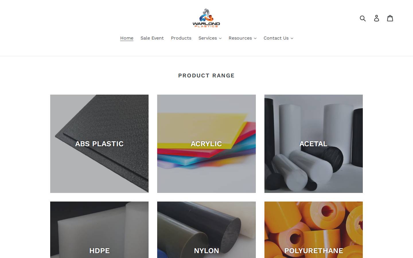 warlondplastics.com.au homepage screenshot
