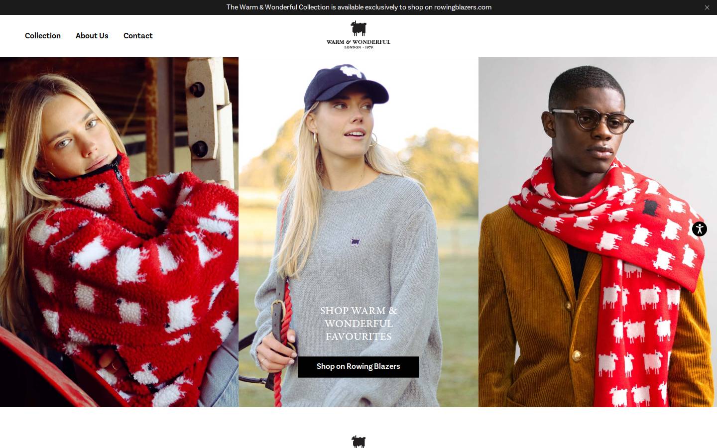 Warm and Wonderful Wool Farm homepage screenshot