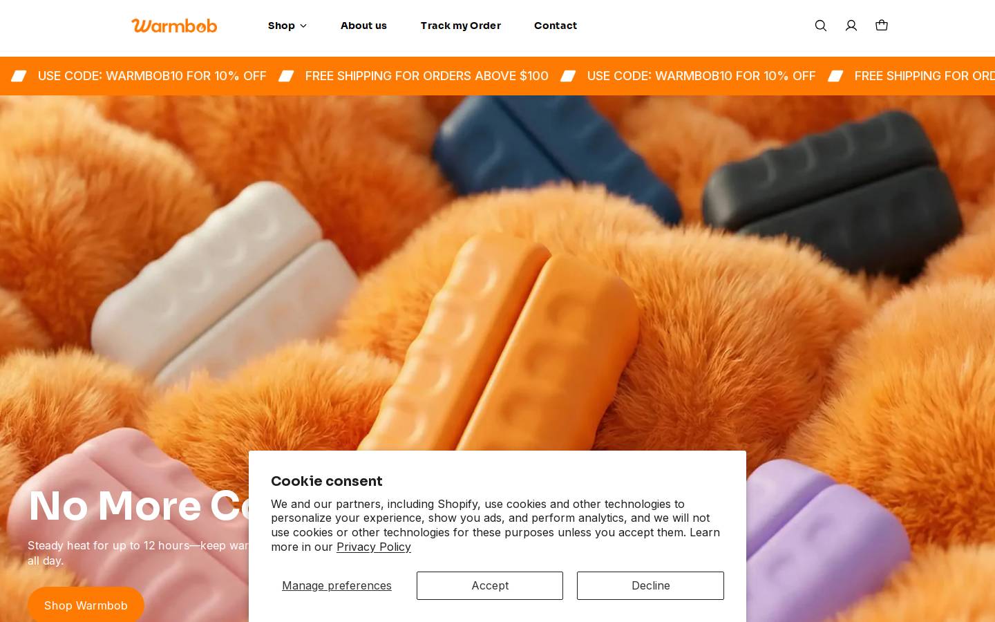 warmbob.com homepage screenshot