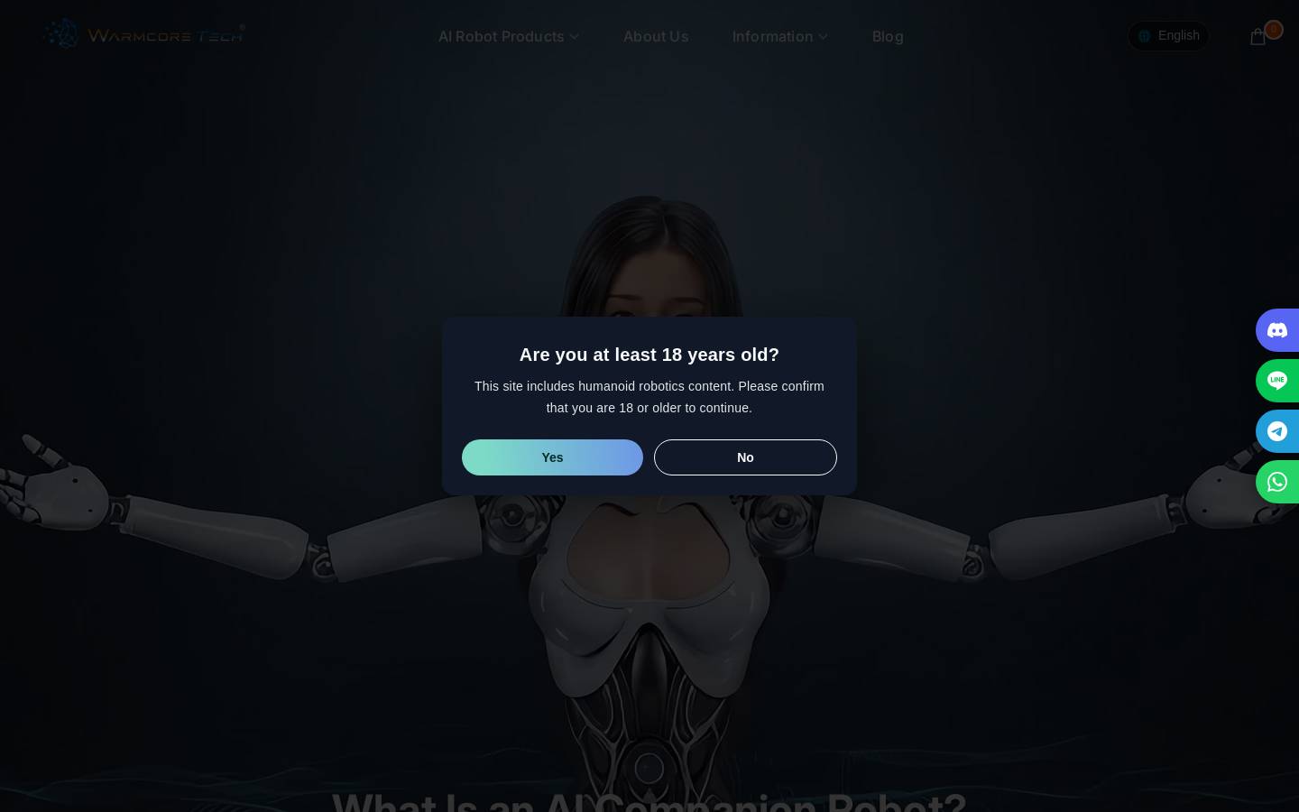 warmcore-tech.com homepage screenshot