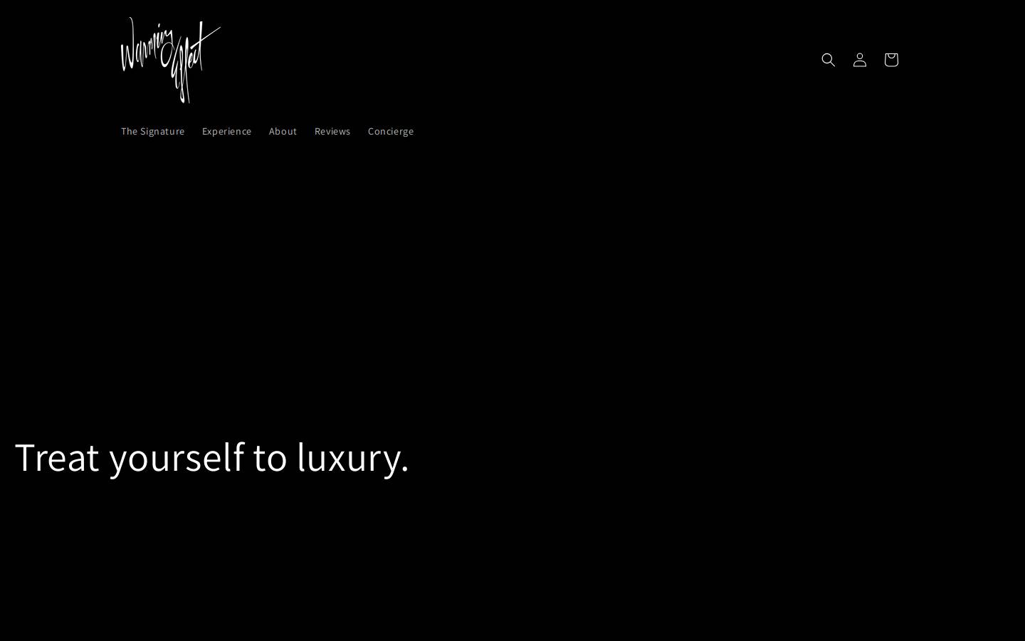 warmingeffect.com homepage screenshot