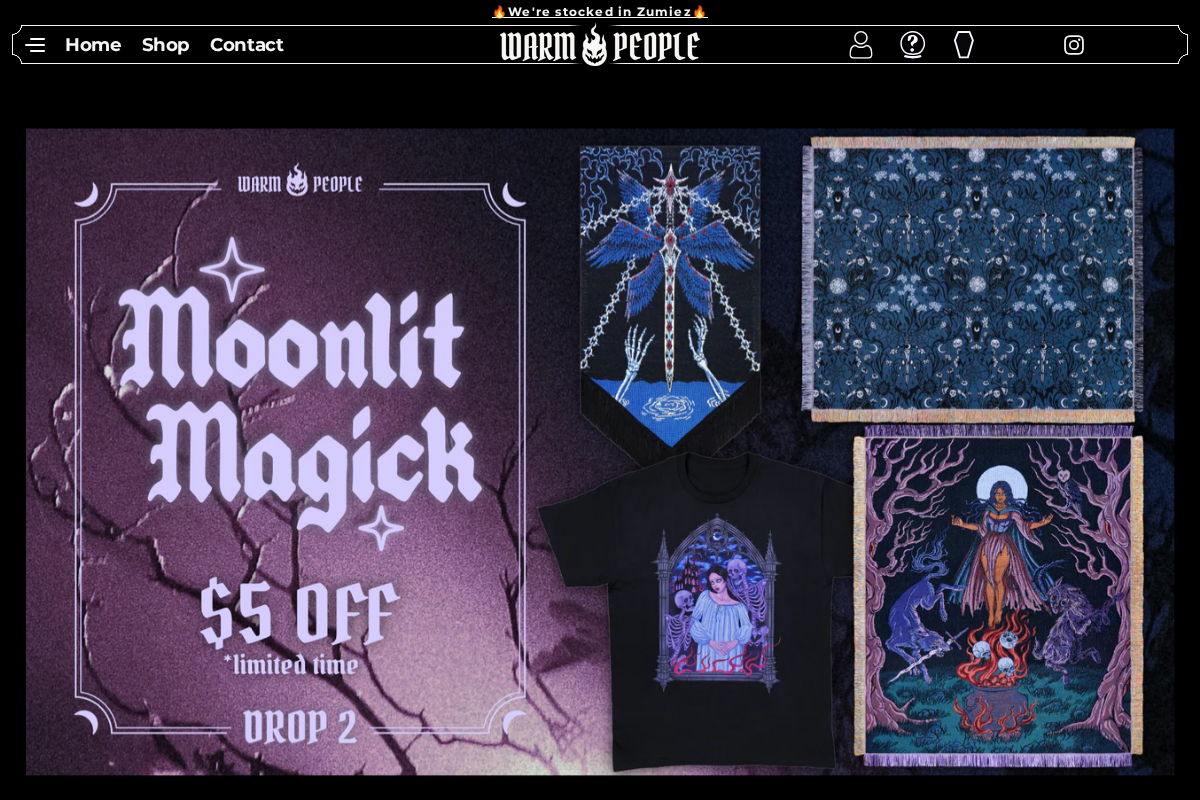 Warm People homepage screenshot