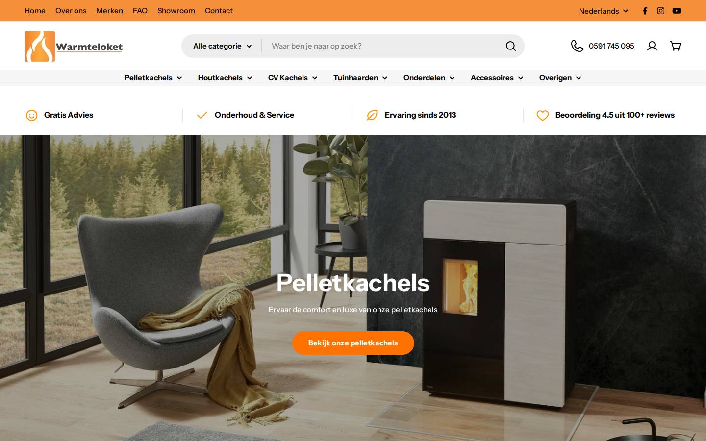 warmteloket.nl homepage screenshot