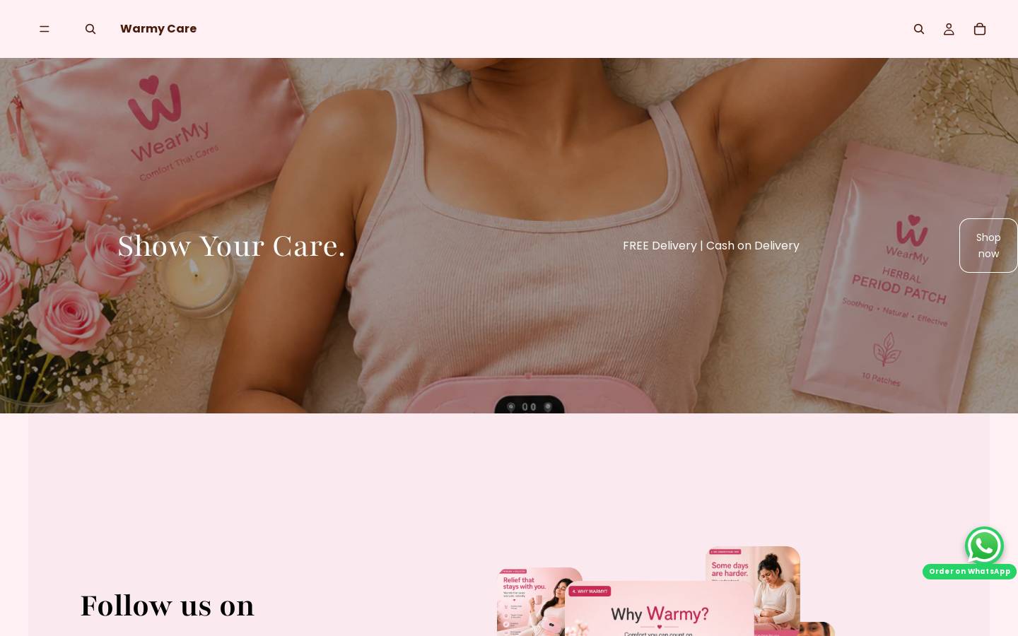 warmycare.com homepage screenshot