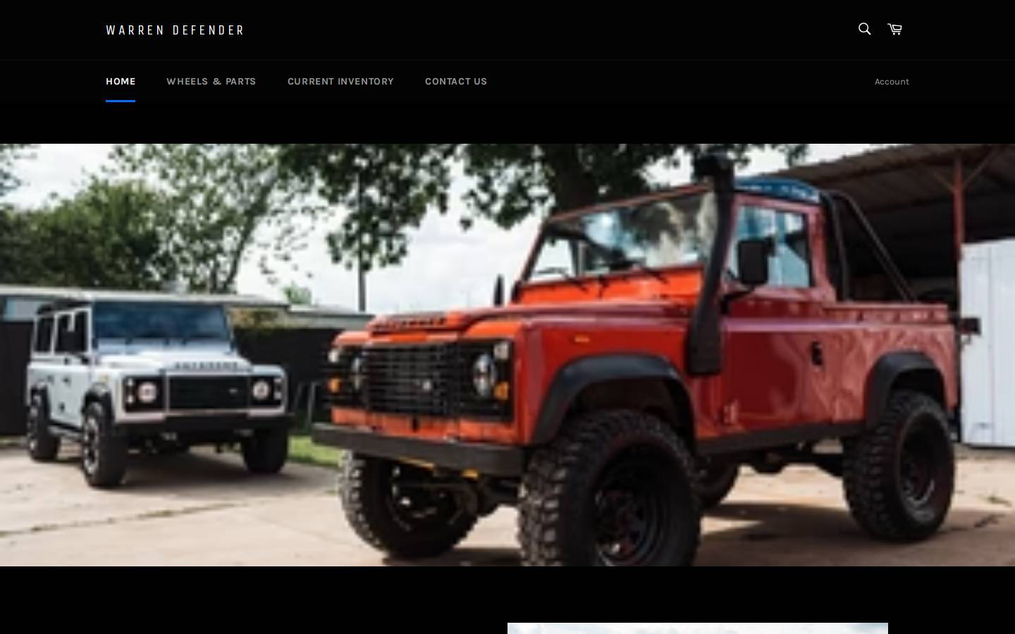 warrendefender.com homepage screenshot